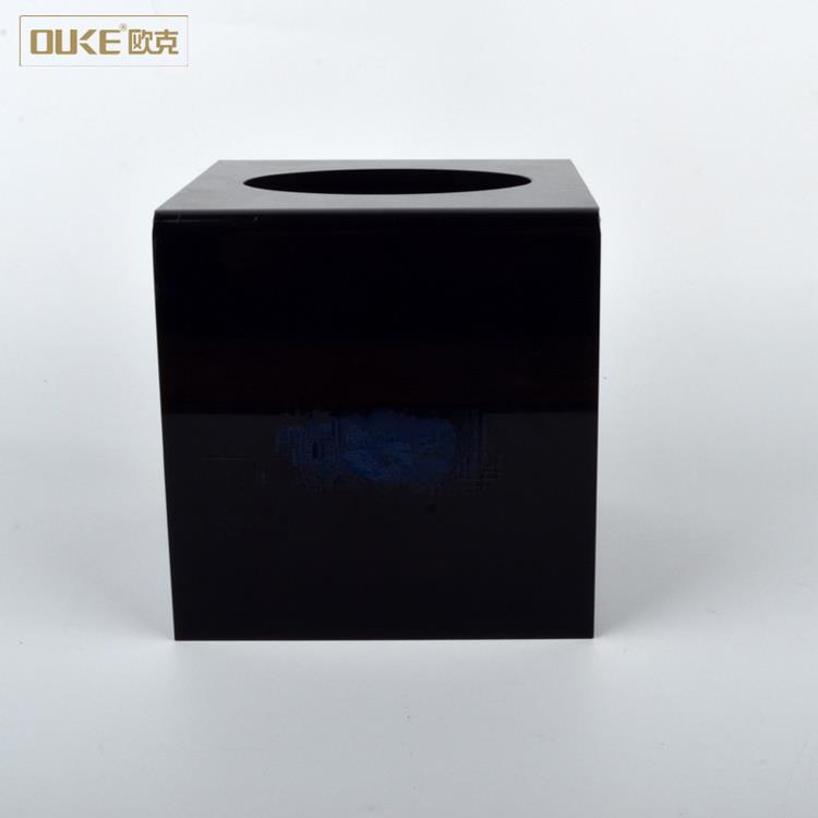 Hotel printed logo napkin acrylic tissue box.jpg