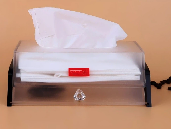 Compact Square Acrylic Tissue Box Compact Square Acrylic Tissue Box