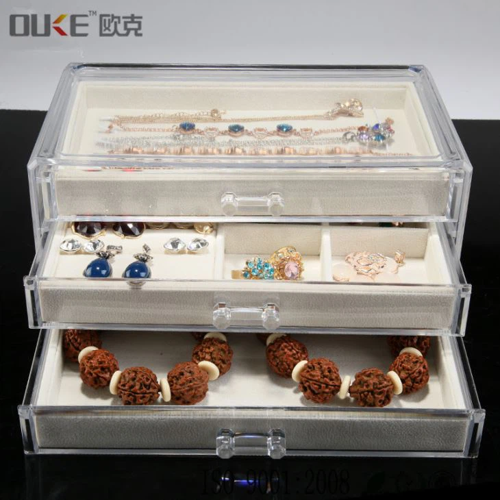 Fashionable Wholesale Acrylic Jewelry Boxes For Women