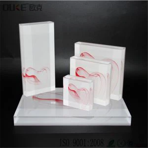 Hình dạng tùy chỉnh thiết kế vui rõ ràng Acrylic tem khối