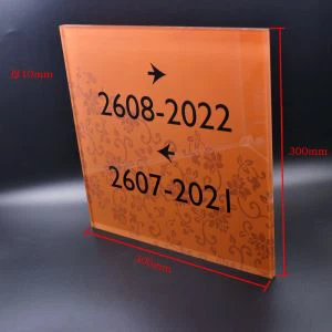 Xuất xứ Trung Quốc Bán Chiếu Bảng hiệu Acrylic cho Văn phòng