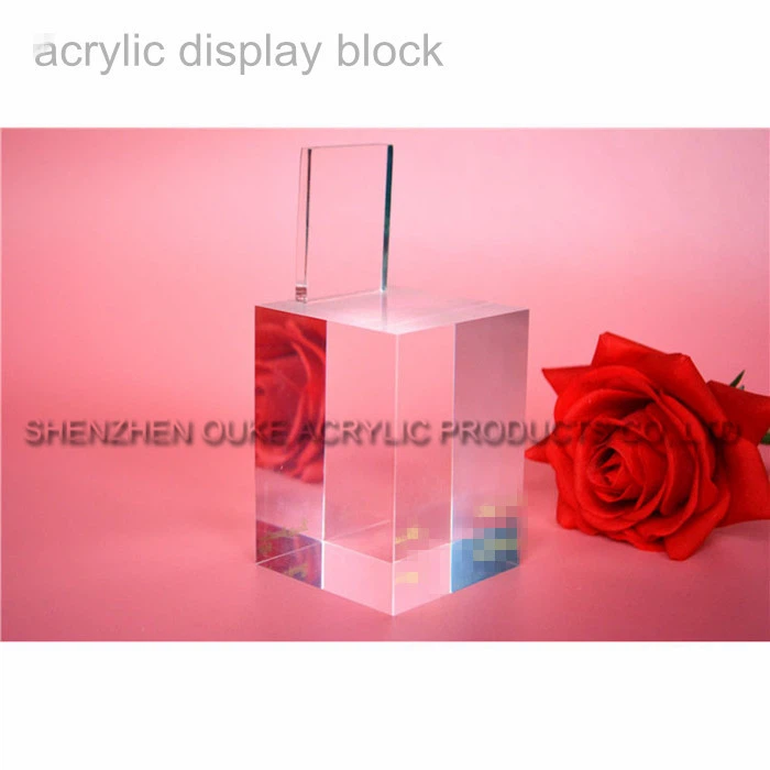 Khối acrin hiện đại khối khối gạch hiển thị trong suốt