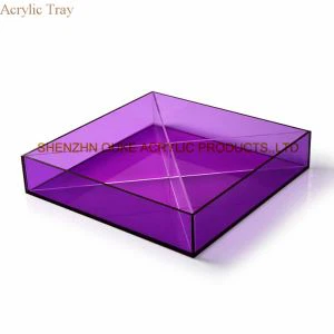 Khay Phục vụ Khay Trứng Sáng Acrylic đẹp Khay Trộn Khay Neon Ban đầu