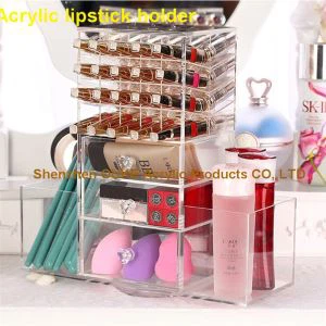 40 lỗ xoay Acrylic trang điểm Son môi Organzier chủ