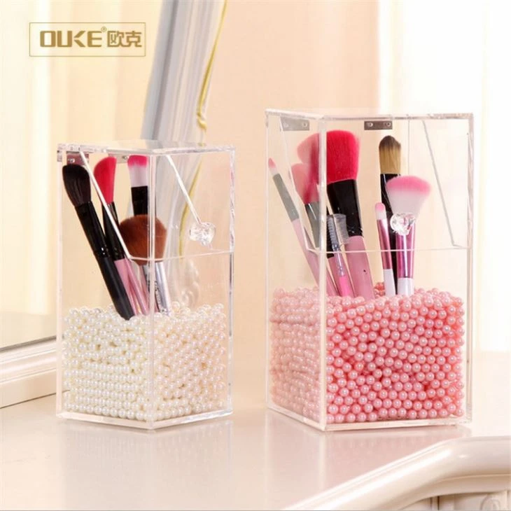 China Suppliers Anti-dust Acrylic Makeup Brush Organizer