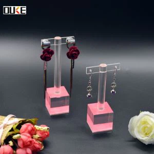 Đẹp tinh tế T Shape Acrylic Earring Chủ đứng
