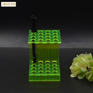 Tùy chỉnh màu vàng Acrylic bàn bút chủ