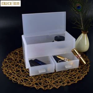 Hộp mỹ phẩm acrylic trắng sang trọng nóng bán